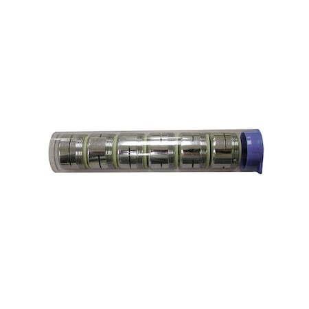 JONES STEPHENS Dual Thread Slotted 2.2 gpm Aerator, Tube of 6 for Counter Display A01021